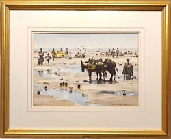 Buy Robert Littleford Frsa Bws  Donkeys For Hire  Fine Original Watercolour Painting • 599£