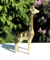 Buy Gold Giraffe Modern Contemporary Art Figure Figurine Sculpture • 39£