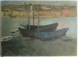 Buy European Hungarian Impressionist Painting Kovats Style Of Van Gogh Seaside • 710.42£