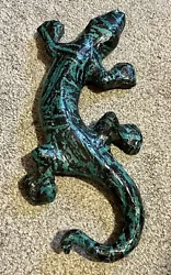 Buy Green / Black Lizard Gecko Salamander Reptile Figure Papier Mache / Plastic? 12” • 10.95£