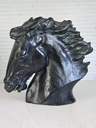 Buy MCM 1970s Flaming Mane Horse Head Sculpture  James Killian Spratt 12  × 12  × 6  • 215.10£
