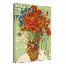 Buy Van Gogh Canvas Print Painting Repro Home Decor Wall Art Picture Red Poppies • 2.99£