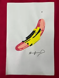 Buy Andy Warhol (Handmade) Drawing - Painting Inks On Old Paper Signed & Stamped • 91.32£