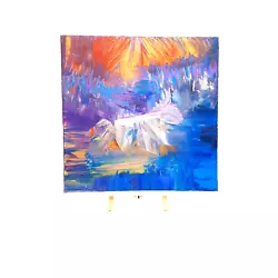 Buy Premium Orig Abstract See Vid Acrylic Painting Canvas 20x20 • 25.28£