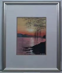 Buy Framed And Mounted Water Colour Painting Of A Scottish Loch • 38£