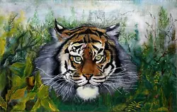 Buy Jhon Zhagnay, Tiger In The Wild, Oil On Canvas, Signed And Dated L.L • 1,310.13£