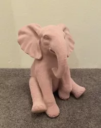 Buy Flocked Animal Sculpture - Pink Elephant - TKMaxx  • 8£