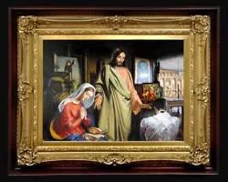 Buy Print On Canvas Of Oil Painting Arseni ~ CHRISTMAS. Jesus 11,1  X 8  NO FRAME UK • 15.74£