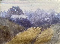 Buy Antique Landscape Watercolour - Mountain Scene, George Chance, C.1880 • 8£