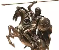 Buy Alexander The Great On Horse Greek Macedonian King Warrior Statue Sculpture • 141.50£