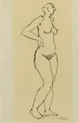 Buy Alexander Calder Signed Original Ink Drawing On Paper Circa 1924  • 34,275£