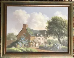 Buy Vintage 1982 Richard Peterson English Style Cottage Scene Original Oil Painting • 119.85£