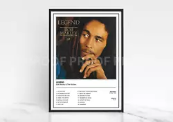 Buy Bob Marley & The Wailers Legend Album Single Cover Poster / Music Gift • 8£