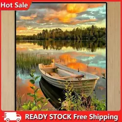 Buy Painting By Numbers Kit DIY Boat Grove Hand Painted Canvas Oil Art Picture Craft • 7.84£