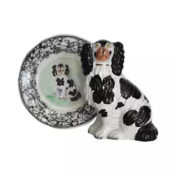 Buy Chester The Black & White Staffordshire Spaniel And His Portrait • 730.16£
