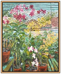 Buy David Kroll Original Signed Oil Painting On Canvas Flowers Plants Framed Artwork • 5,442.63£