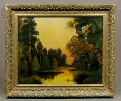 Buy 19th Century American Landscape With A River Forest • 4,724.97£