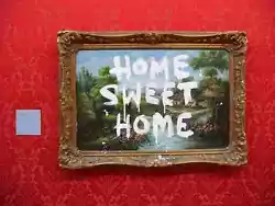 Buy Banksy Home Sweet Home Tag Painting A4 10x8 Photo Print Poster • 8.99£