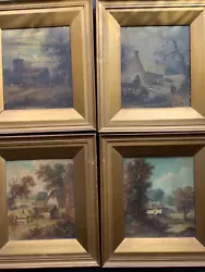 Buy Antique Landscape Oil Paintings The 4 Seasons Suffolk School C M Maskell ( 4) . • 425£