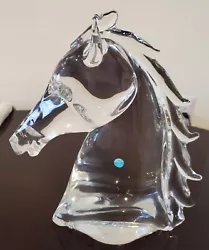Buy Tiffany & Co Large Crystal Horse Head 12 1/2   Tall 9  Wide, Made In Italy • 471.55£