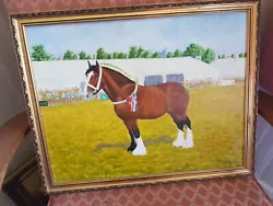 Buy Original Oil Painting, Heavy Horse. Framed And Signed • 10£