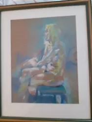 Buy Original Pastel PaintingOf A Nude Girl By Cheshire Artist Ann Roach • 20£