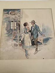 Buy Antique Art Deco Painting Illustration Romance Joseph L Kraemer Listed Famous • 935.54£