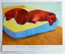 Buy DAVID HOCKNEY Dog Paintings 1995 ART EXHIBITION POSTER #2 • 75£