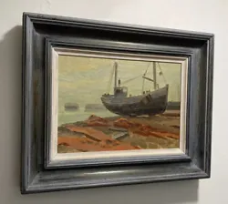 Buy William Warden 1908-1982 Original Oil Painting Picture Hastings Beach Boat • 420£