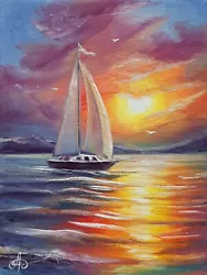Buy Joyful Sea Morning Dream, Ukrainian Artist Original Oil Painting Art Gift Decor • 24.68£