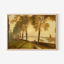 Buy J. M. W. William Turner - Mortlake Terrace (1827) Poster, Art Print, Painting • 94.50£