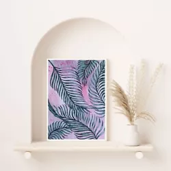 Buy Palm Tree Wall Art Acrylic On Canvas • 0.99£