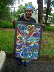 Buy SELINA  NUMINA 80 X 58 Cm Original Painting - Aussiepaintings Aboriginal Art • 138.16£