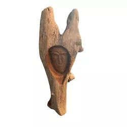 Buy Bluegrass Stix Signed Face Sculpture In Driftwood Odd Weird Unique • 31.72£