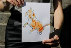 Buy 'Ginger Cat' Original Ink Illustration • 19.47£