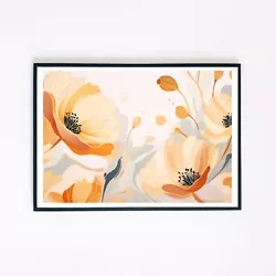 Buy Botanical Flowers Abstract Painting Illustration 7x5 Retro Decor Wall Art Print  • 3.95£