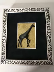 Buy Enameled Giraffe Framed Wall Art Signed S. Tobasko SST STUDIOS MT. Vernon OH  • 22.32£