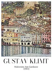 Buy Gustav Klimt Painting Living Room Print Poster Picture Portrait Gift Lake Sea • 3.49£