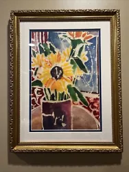 Buy Batik “Sunflowers I” Signed JK Schaper Matted Framed 18” X 14” • 65.32£