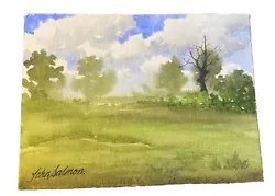 Buy Forty Hall Restless Sky Original Abstract Impressionist Watercolour Painting WOW • 5£