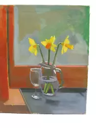 Buy North Wales Oil Painting   Daffodils 3   • 90£