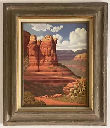 Buy Sedona Arizona Desert Cactus Rock Landscape Original Painting • 1,973.40£