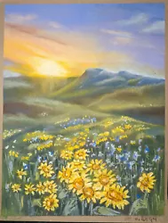 Buy Original Signed Pastel Painting  Sunset  By Inna Liberga • 25£