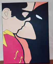 Buy Batman And Robin Gay Kiss Canvas Art Painting 30x40cm • 10£