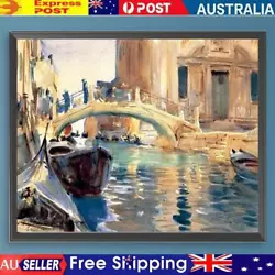 Buy Paint By Numbers Kit On Canvas DIY Oil Art Boat Picture Home Wall Decor50x40cm • 7.46£
