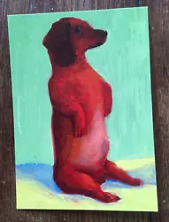 Buy David Hockney - Dog Painting The Wallace Collection Official Exhibition Art Card • 5.99£