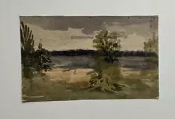 Buy Antique Watercolour Sketch Of A Landscape Scene • 7.99£