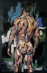 Buy Nude Male Back Oil Painting, Gay Naked Man, Male Torso 120x80x1 Cm. • 1,300£