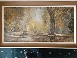Buy Woodland Scene Vintage Original Oil Painting • 90£