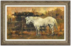 Buy RICHARD D. THOMAS Original OIL PAINTING On BOARD Horse Signed Framed Western Art • 6,171.39£